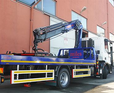 Mit Kran Ausgestatteter Hubwagen